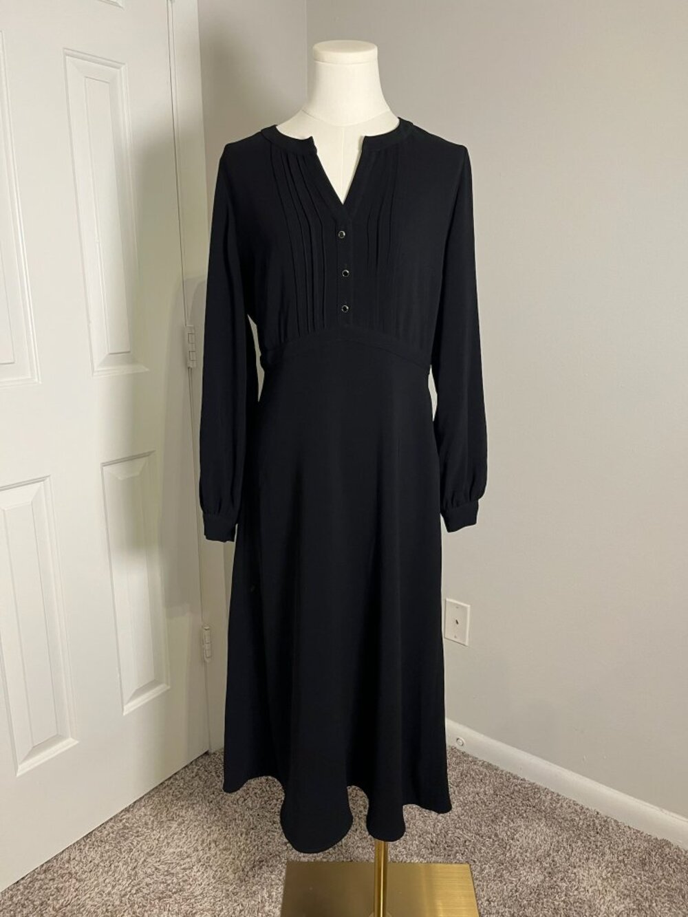 Gerard Darel Black Midi Dress